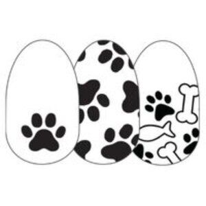 Retired Color Street Party Paws Overlay